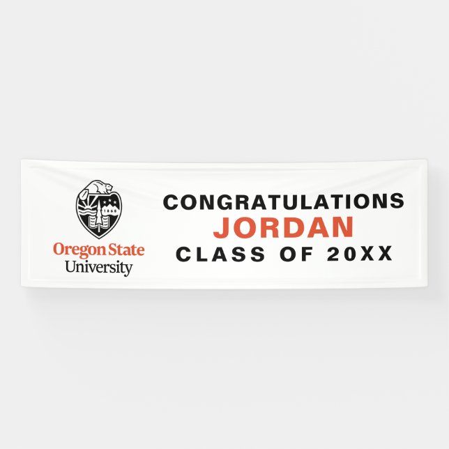 Lona Universidad Estatal de Oregon (Horizontal)