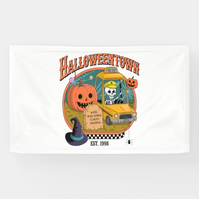 Lona Universidad Pumpkin Halloweentown (Horizontal)