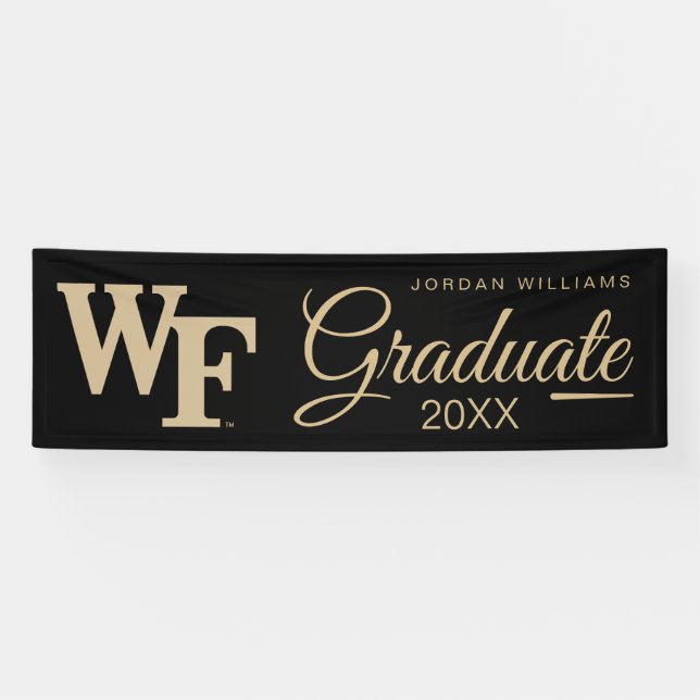 Lona Universidad Wake Forest | WF (Horizontal)
