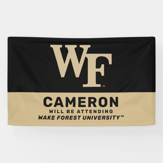 Lona Universidad Wake Forest | WF (Horizontal)