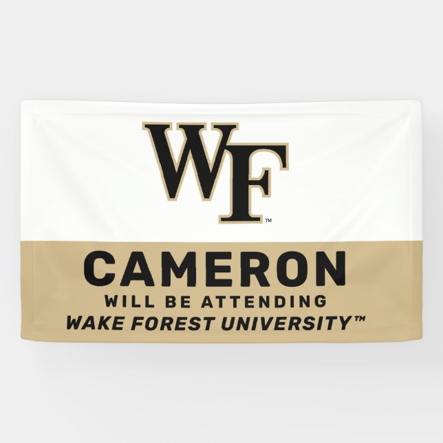 Lona Universidad Wake Forest | WF (Horizontal)