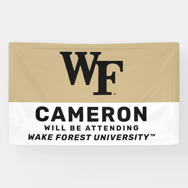 Lona Universidad Wake Forest | WF (Horizontal)