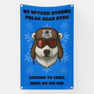Lona US SPYDER RYDERS - Bandera de Polar Bear Ryde4