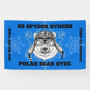 Lona US SPYDER RYDERS - Estandarte de Polar Bear Ryde