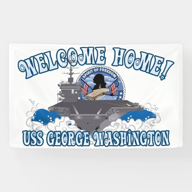 Lona USS George Washington - hogar agradable (Horizontal)