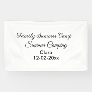 Lona Vacaciones de camping familiar personalizadas con