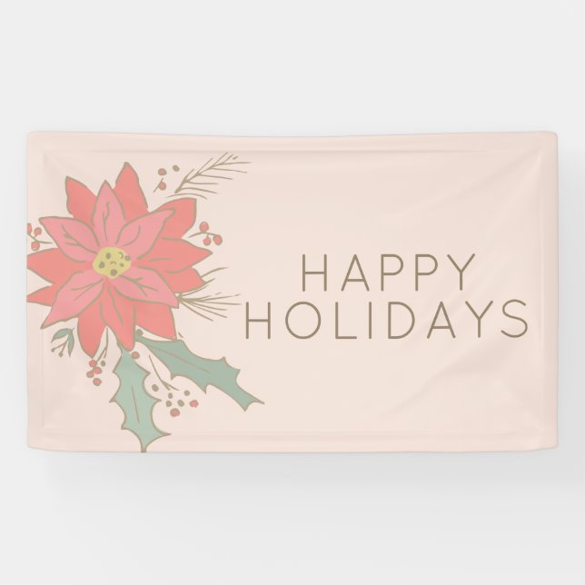 Lona Vacaciones de Poinsettia y pulverizadores (Horizontal)