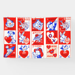 Lona Valentine Retro Love Hugs Cute Pattern
