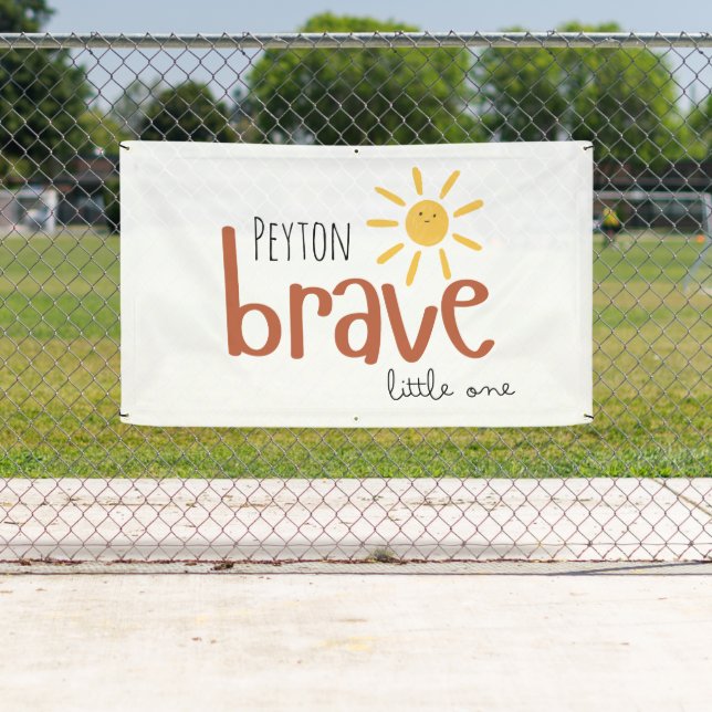 Lona valiente pequeño uno personalizado Rótulo de banne (In situ)