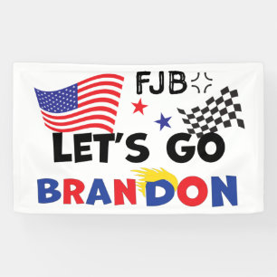 Lona VAMOS A BRANDON con el pelo de TRUMP