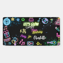 Lona Vamos a brillar el cumpleaños loco de los neones