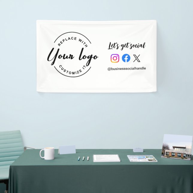 Lona Vamos a conseguir el logo del Personalizado del si (Feria)