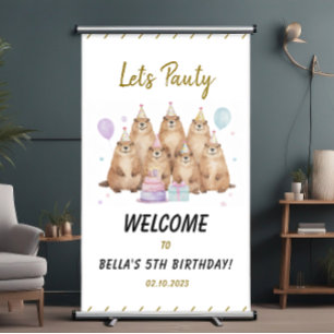 Lona Vamos a la Fiesta de Cumpleaños 5 de la Marmota –