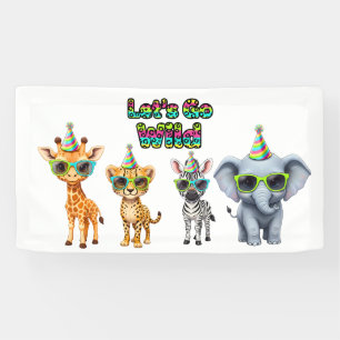Lona Vamos a lo salvaje, animal de fiesta con gafas de