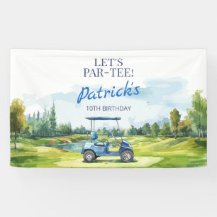 Lona Vamos a Par-Tee Golf Cumpleaños de cualquier edad
