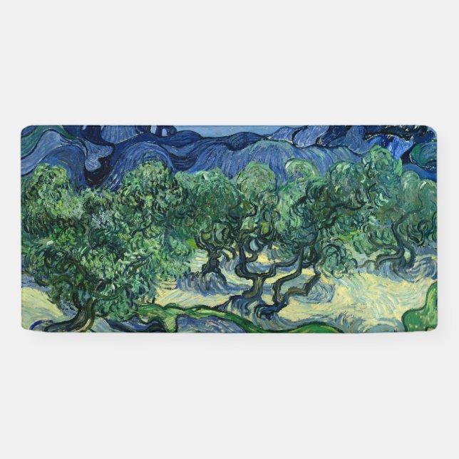 Lona Van Gogh El Paintaje Paisajista De Los Olivos (Horizontal)