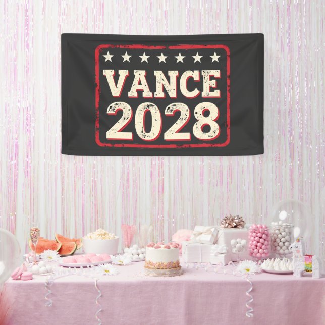 Lona Vance 2028 Para la elección presidencial Trump Rep (Fiesta)