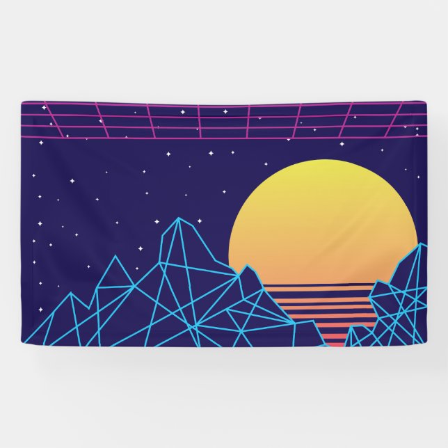 Lona Vaporwave Sunset (Horizontal)
