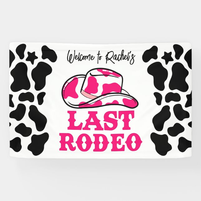 Lona Vaquera Disco Último Rodeo Despedida de Soltera (Horizontal)