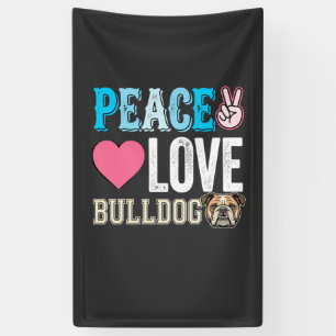 Lona Vector Perro Bulldog Paz Amor