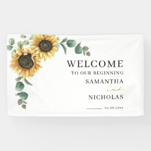Lona Vegetación floral Boda botánico de girasol