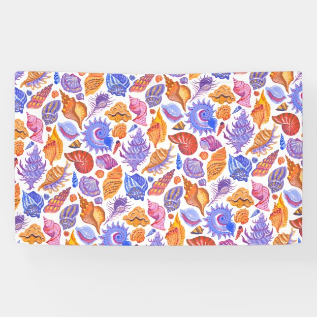 Lona Vegetación tropical brillante, patrón dibujado a m (Horizontal)