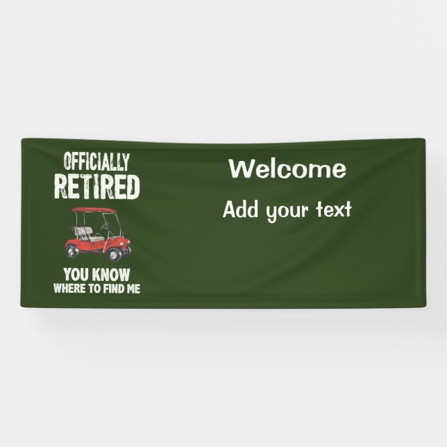 Lona Vehículo de retiro de golf para golfistas (Horizontal)