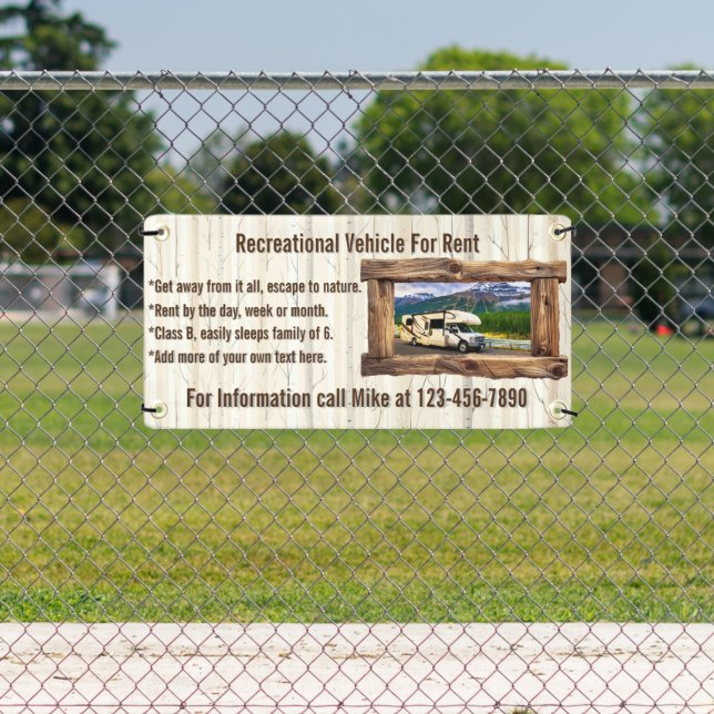 Lona Vehículo recreativo personalizar de alquiler o ven (in situ)