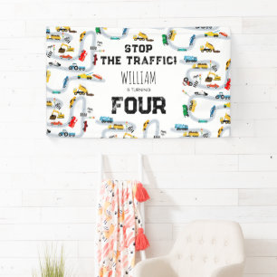 Lona Vehículos de transporte Carros Parar Tráfico Cumpl