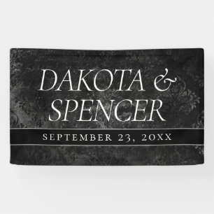 Lona Velvety Onyx Damask   Personalizado de Black Vampy