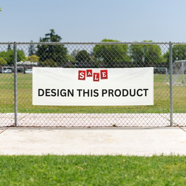 Lona ¡VENTA! Banner - 2,5' x 8' - Exterior - Personaliz (In situ)