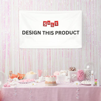 Lona VENTA! Banner - 3' x 5' - Interior - Personalizado