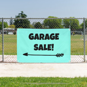 Lona ¡VENTA DE GARAGE! Banner de flecha