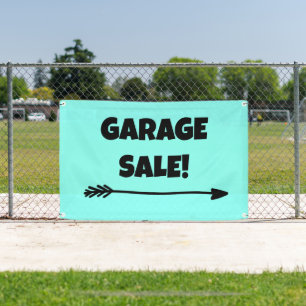 Lona ¡VENTA DE GARAGE! Banner de flecha