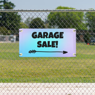 Lona ¡VENTA DE GARAGE! Banner de flecha