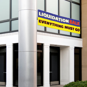 Lona Venta de Liquidación Todo Tiene que Salir Negocio