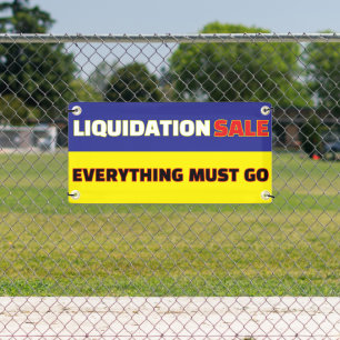 Lona Venta de Liquidación Todo Tiene que Salir Negocio