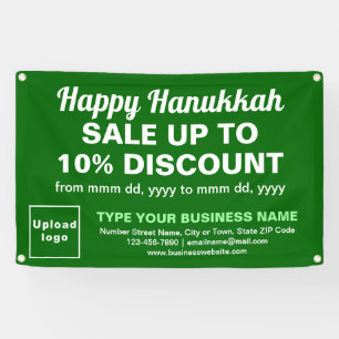 Lona Venta de negocios de Hanukkah en cartel de Green R