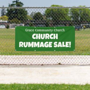 Lona Venta de rumores de la Iglesia Personalizada! Bann
