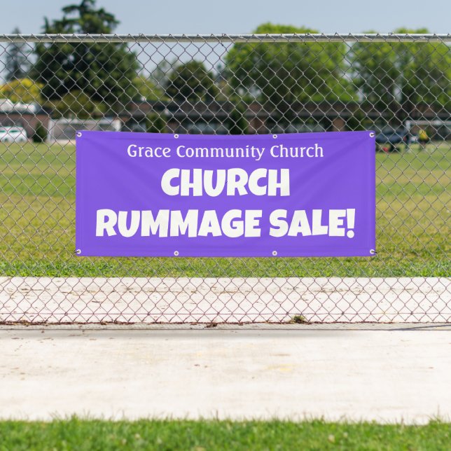 Lona Venta de rumores de la Iglesia Personalizada! Bann (In situ)