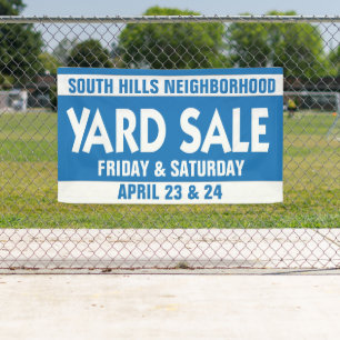 Lona Venta de yard en el barrio comunitario