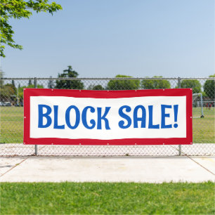 Lona ¡Venta en bloque! Banner patriótico