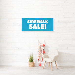 Lona Venta en la acera! Banner azul