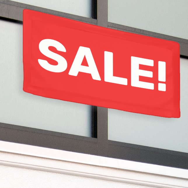 Lona VENTA roja! Banner (Edificio exterior)
