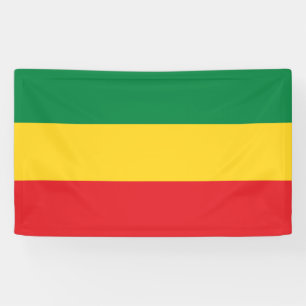 Lona Verde, oro (amarillo) y bandera de los colores