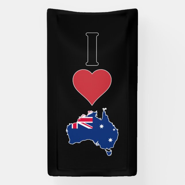 Lona Vertical I Love Australia / I Heart Australia (Vertical)