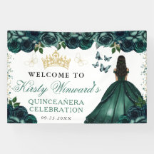 Vestido Verde Princesa De Piel Oscura Floral Quinc