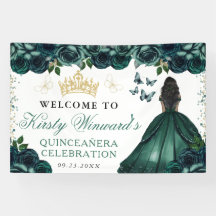 Vestido Verde Princesa de Piel Oscura Quinceañera 