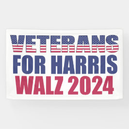 Lona Veteranos por Harris Walz 2024