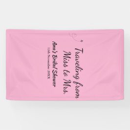 Lona Viaje despedida de soltera añadir nombre fecha señ